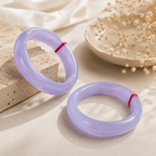 Lilac Lavender Gemstone Bangle Bracelet